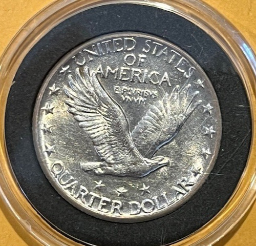 1930 Standing Liberty Quarter _ in Capsule_ Very nice condition!