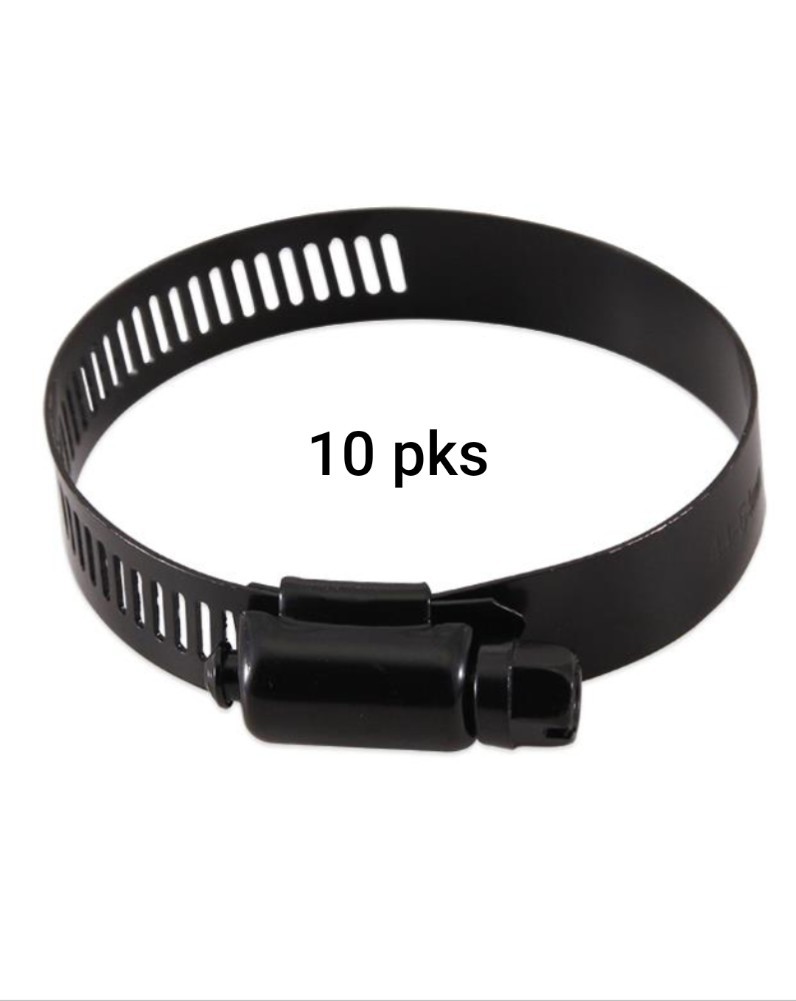 Mishimoto High-Torque Worm Gear Clamp 0.71"-1.26"/18mm-32mm, Black 10 Pks #25