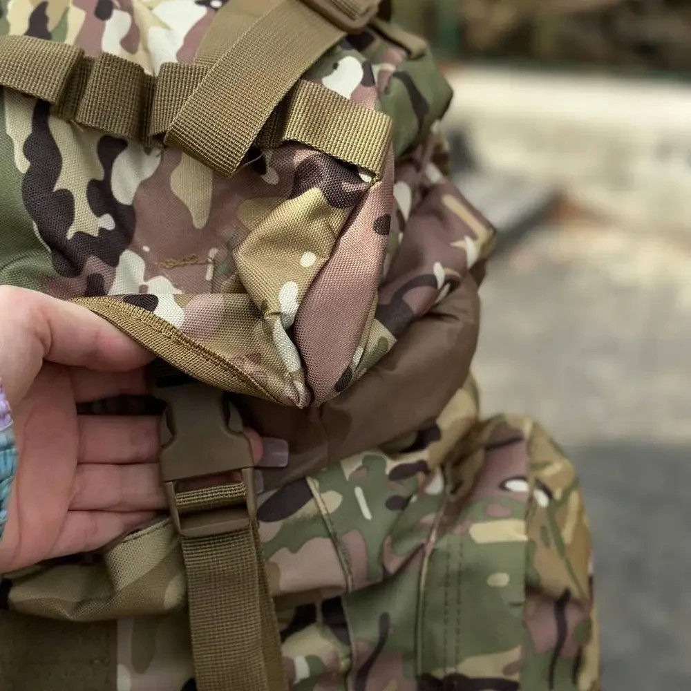 Tactical backpack 120L with aluminum frame multicam💛💙