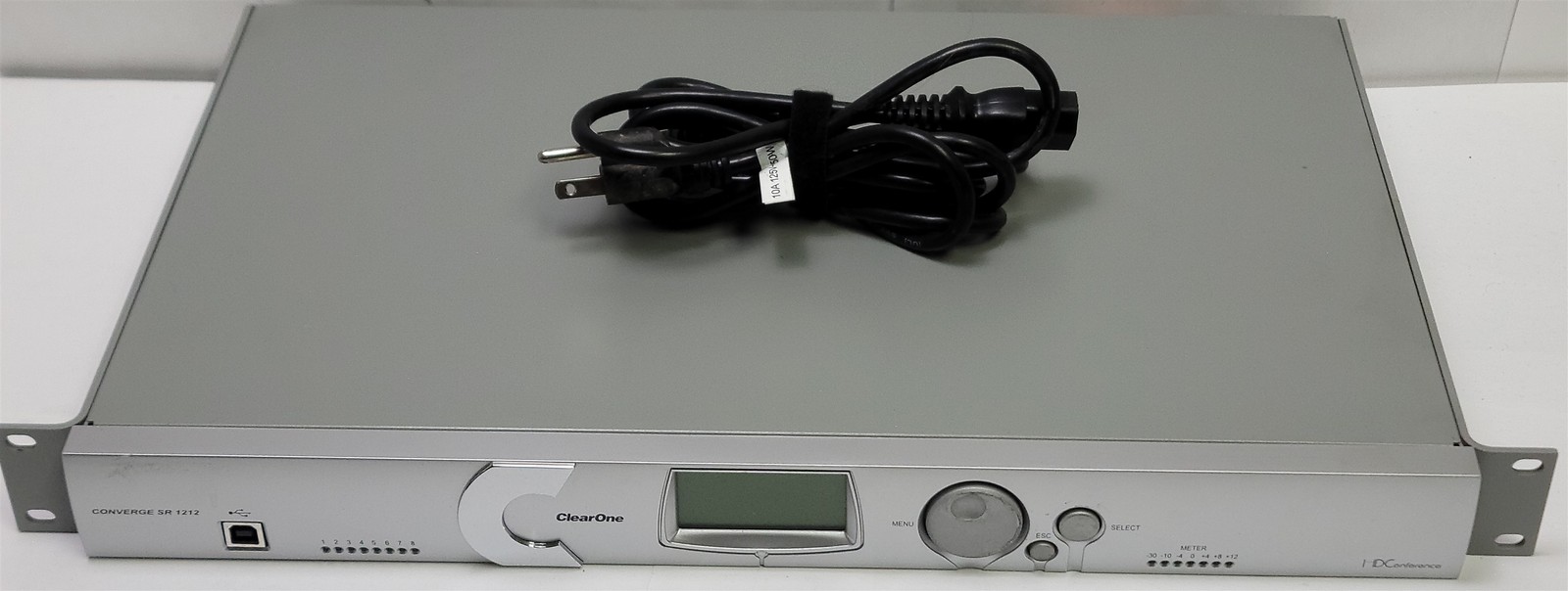 ClearOne Converge SR 1212 Digital Conference Mixer w/ power cable & rear plugs