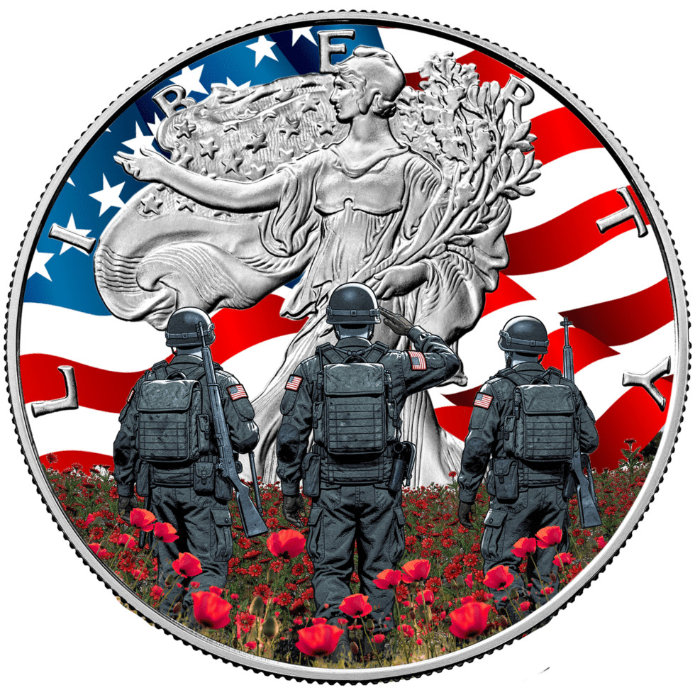 2026 U.S. Eagle Memorial Day Special Edition 1 oz Silver BU Coin - Mintage 2026