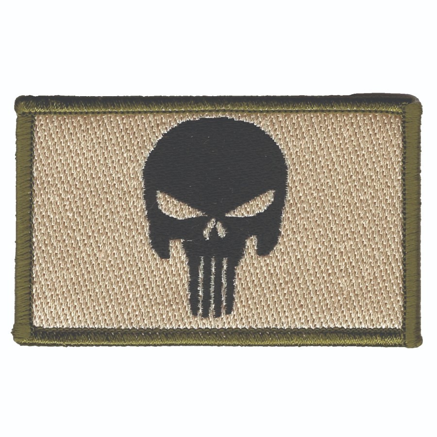 Multicam Punisher Skull Patch Embroidered (3.25" in) Morale Badge for Vest