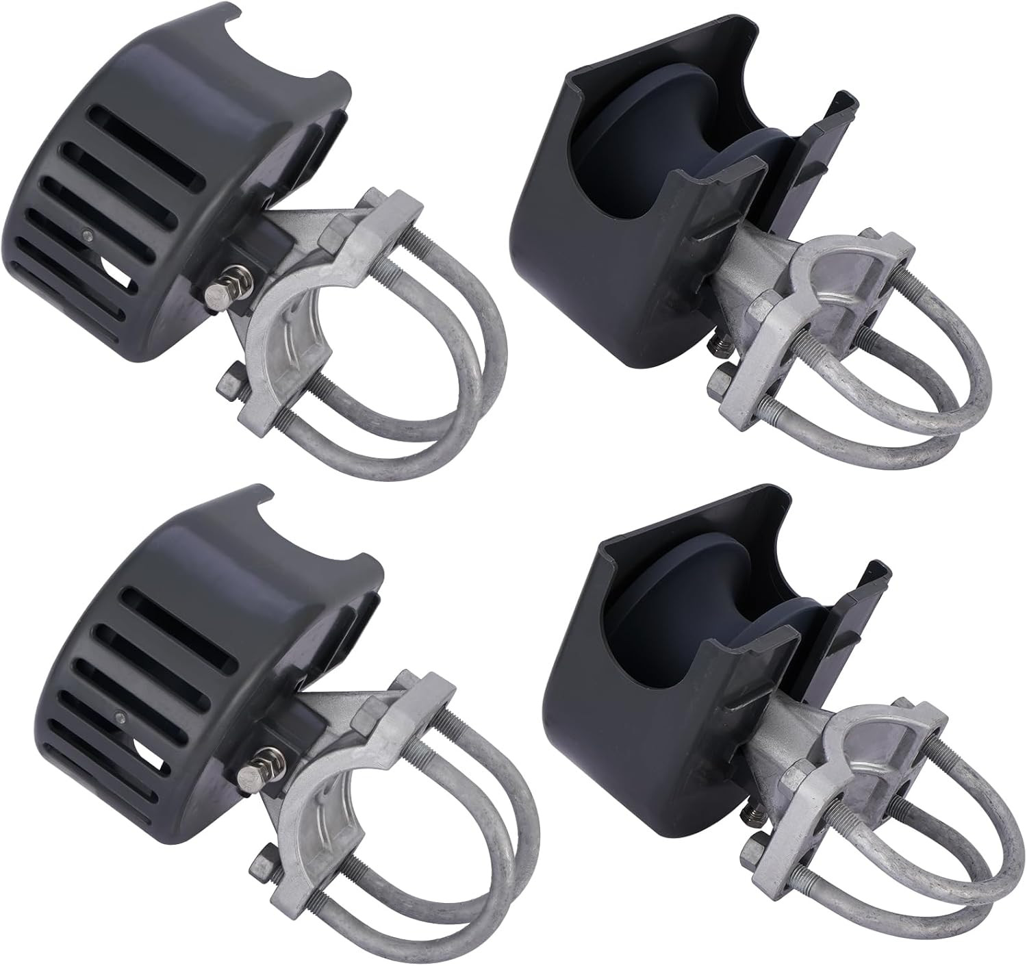 Durable Nylon Sliding Gate Rollers for Chain Link Fence - Set of 4