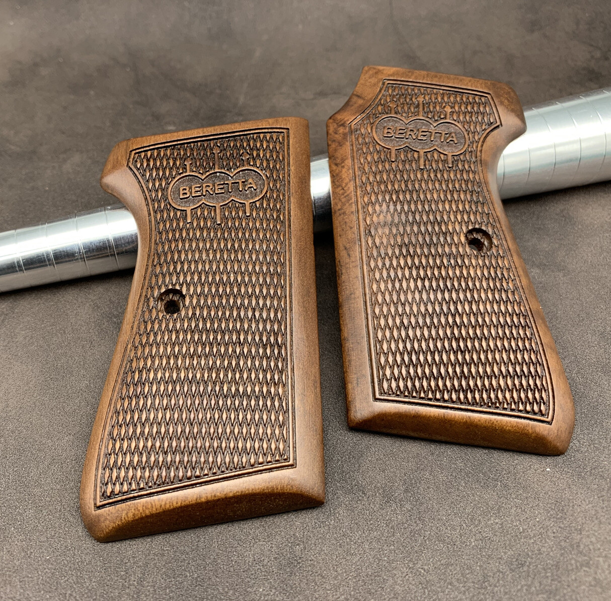 Beretta 1934/1935 7.65mm 32 ACP Turkish Walnut Wood Grips. Handmade. A Quality