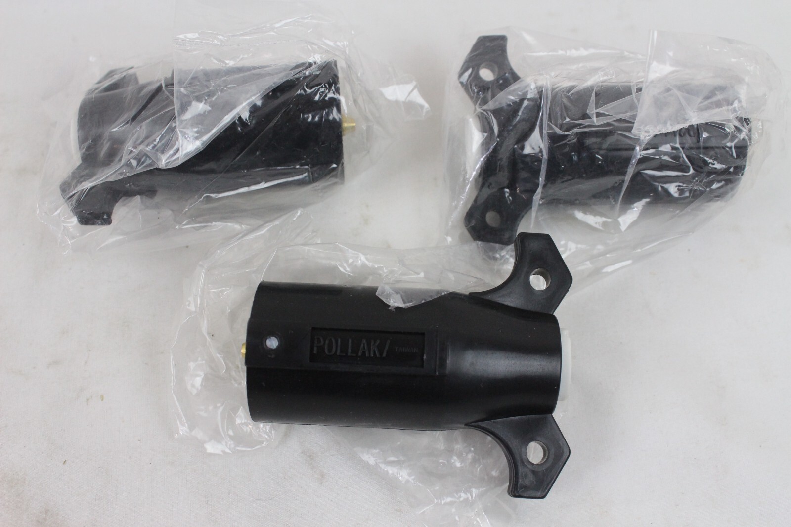 3 NEW Pollak 9 Connector Plug Plastic Sockets Pin RV Adapter