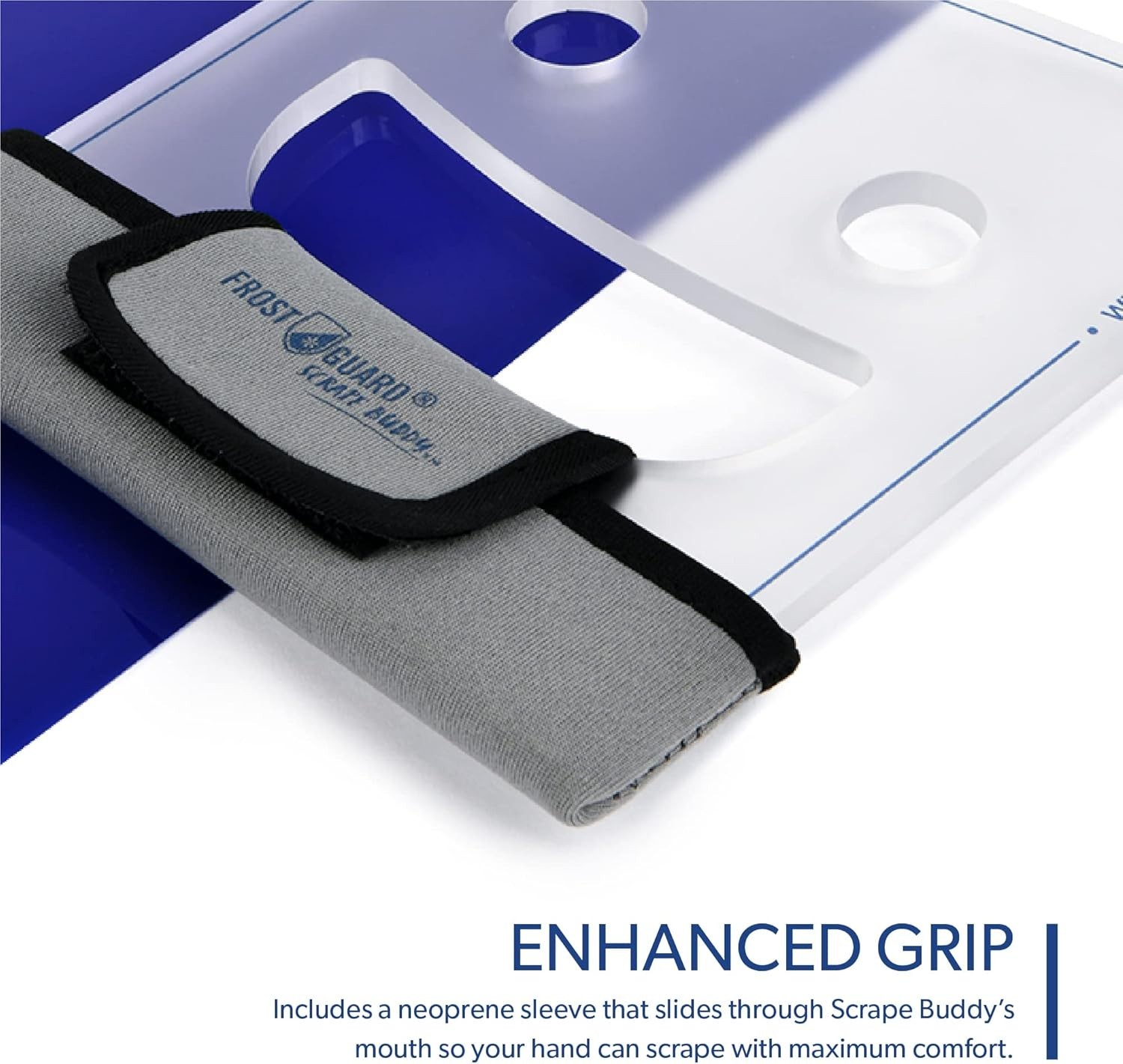 FrostGuard Scrape Buddy Car Ice Scraper - Clear Frost