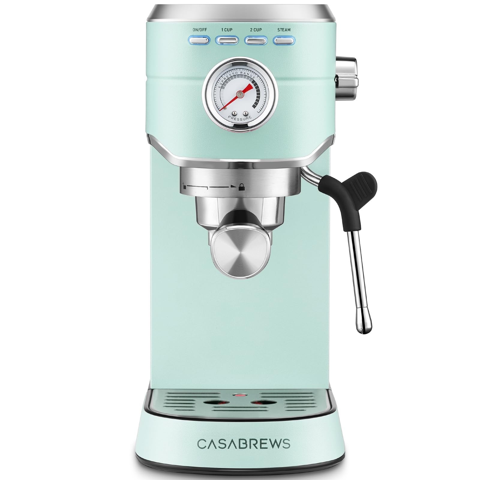 CASABREWS CM5418 Espresso Machine 20 Bar Milk Frother Steam Wand Pastel Green