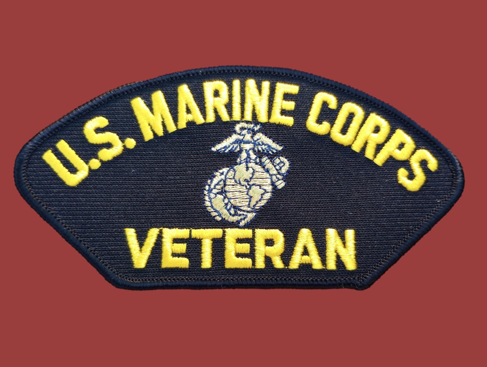 U.S MARINE CORPS VETERAN HAT PATCH USMC EGA USA MADE