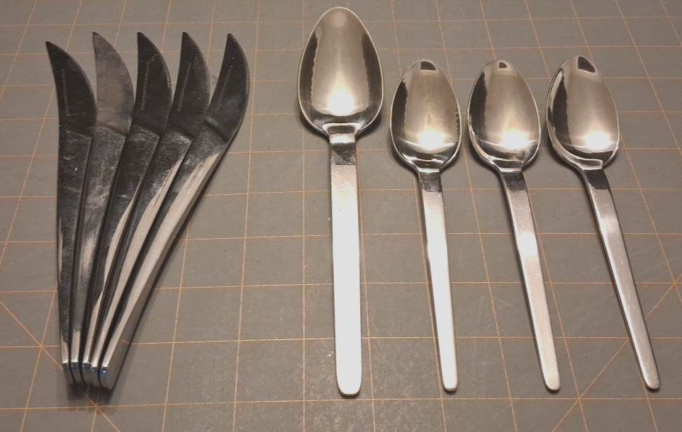 Lot Of 9 Stanley Roberts Herod 18/10 Stainless Mixed Flatware Piece Lot