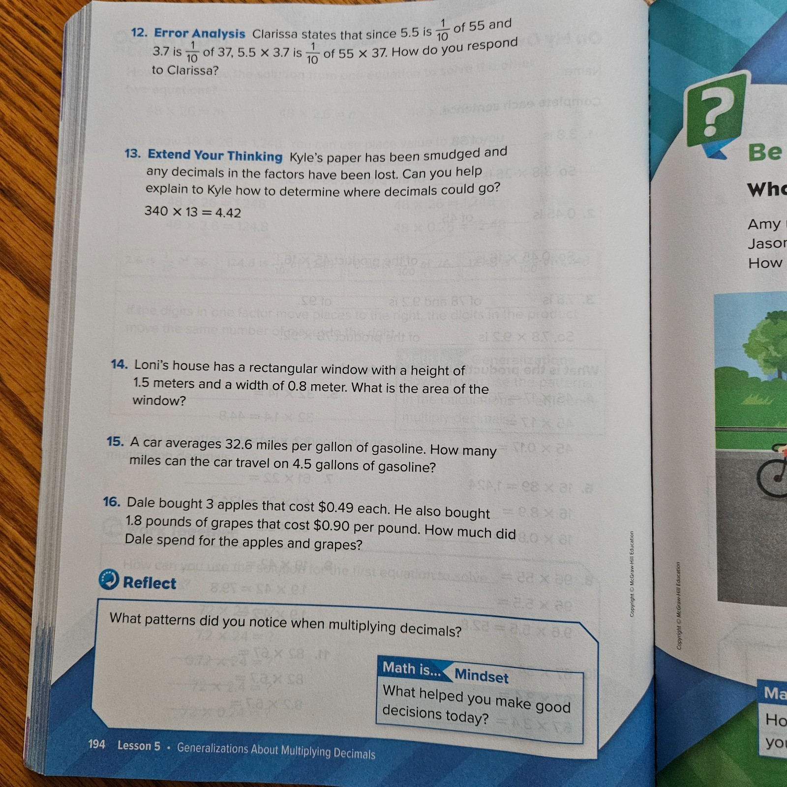 Reveal Math Grade 5 Student Ed Vol 1 Multiplication Division Decimals Volume