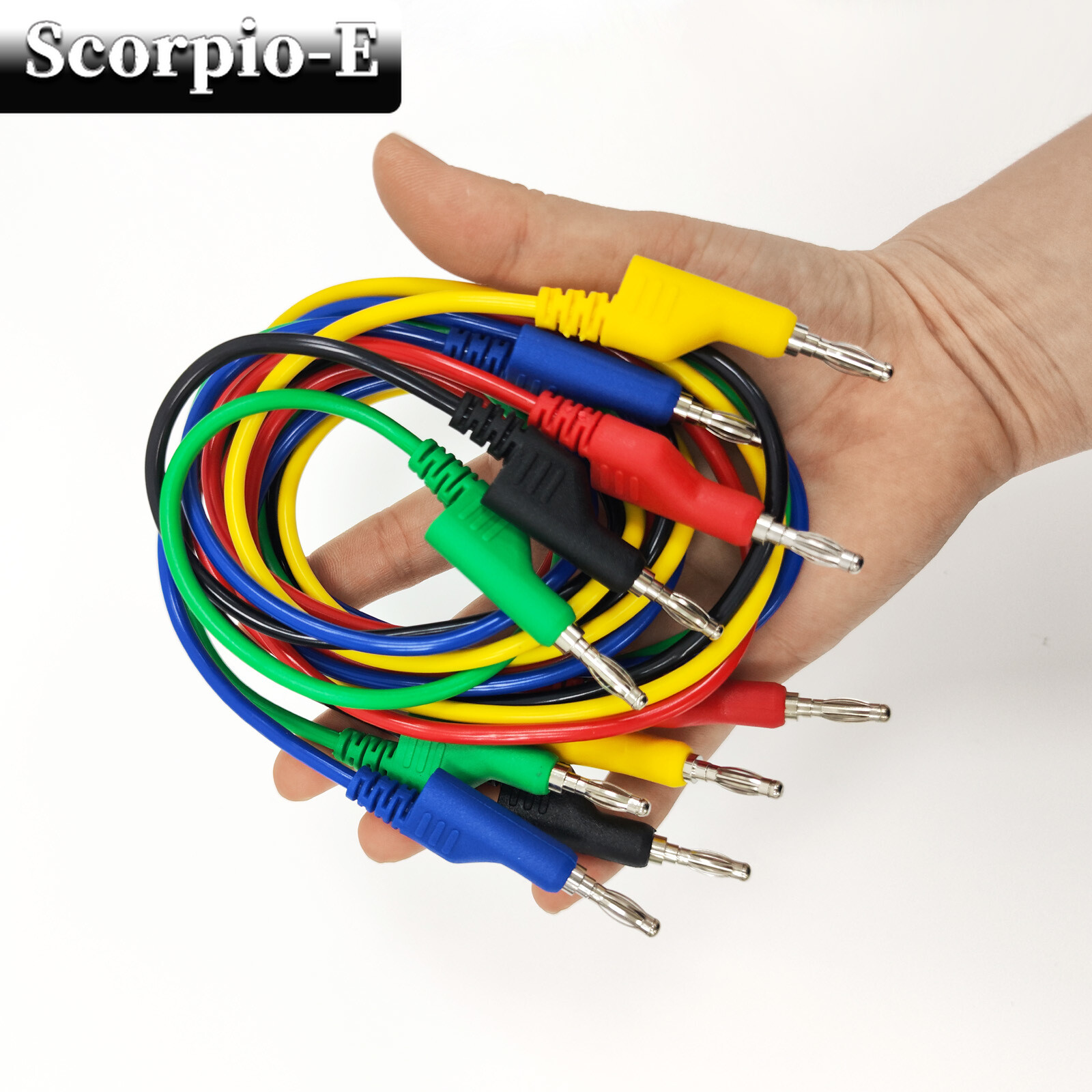 30PCS 4mm Stackable Banana Plug Test Lead Kit with Alligator Clip Back Probe