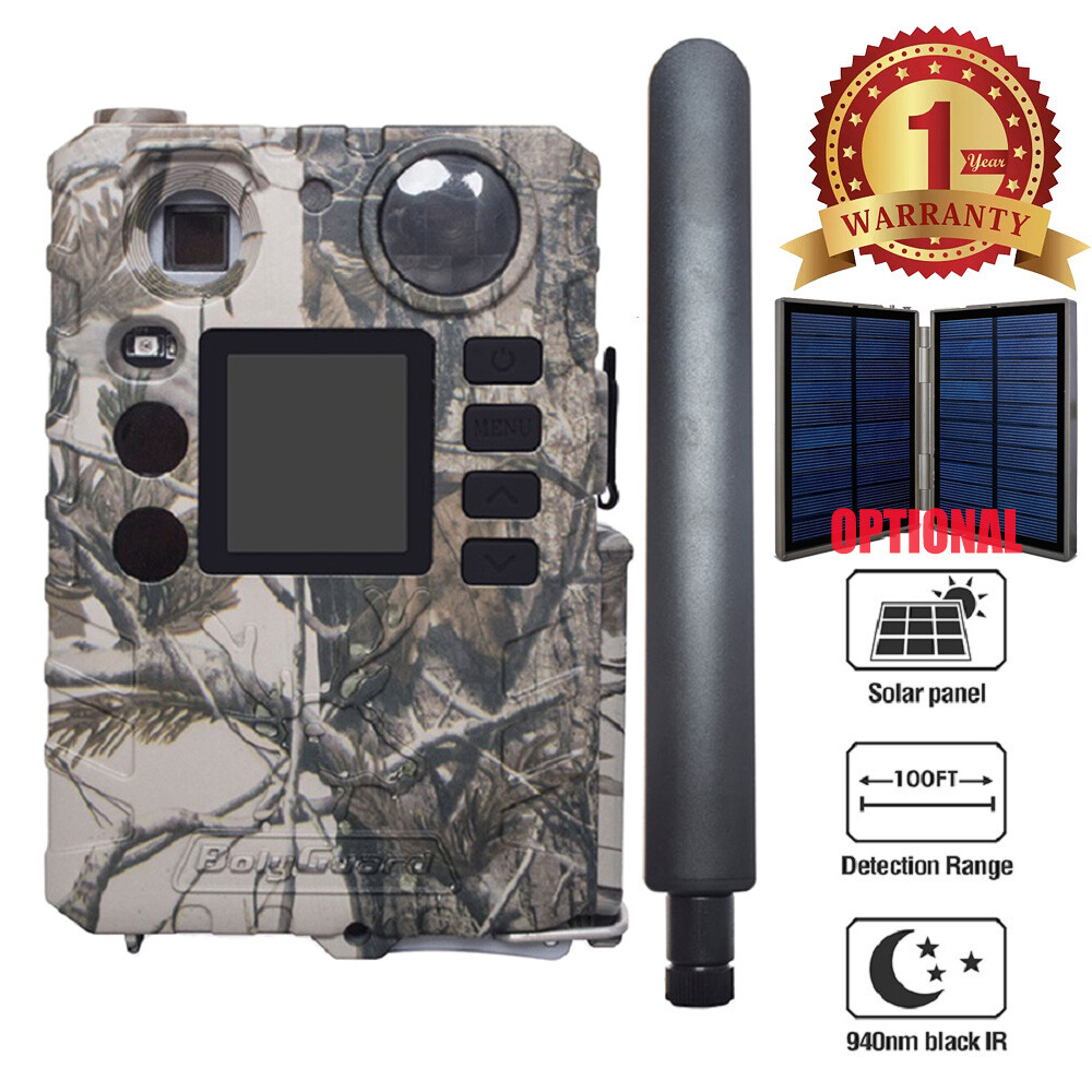4G/LTE Cellular Game & Trail Camera Hunting Security Spy Cam for Verizon or AT&T