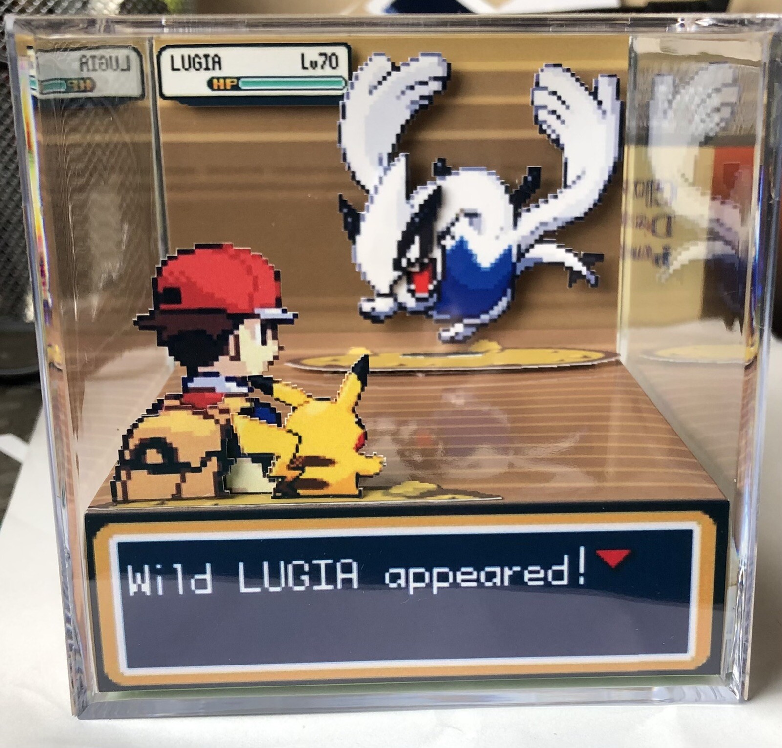 Legendary Pokemon Lugia 3D Cube Handmade Diorama Shadowbox