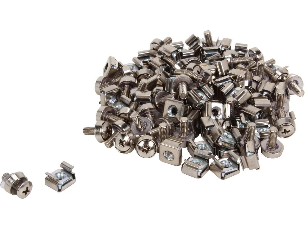 StarTech M5 Mounting Screws and Cage Nuts for Server Rack Cabinet - 50pk