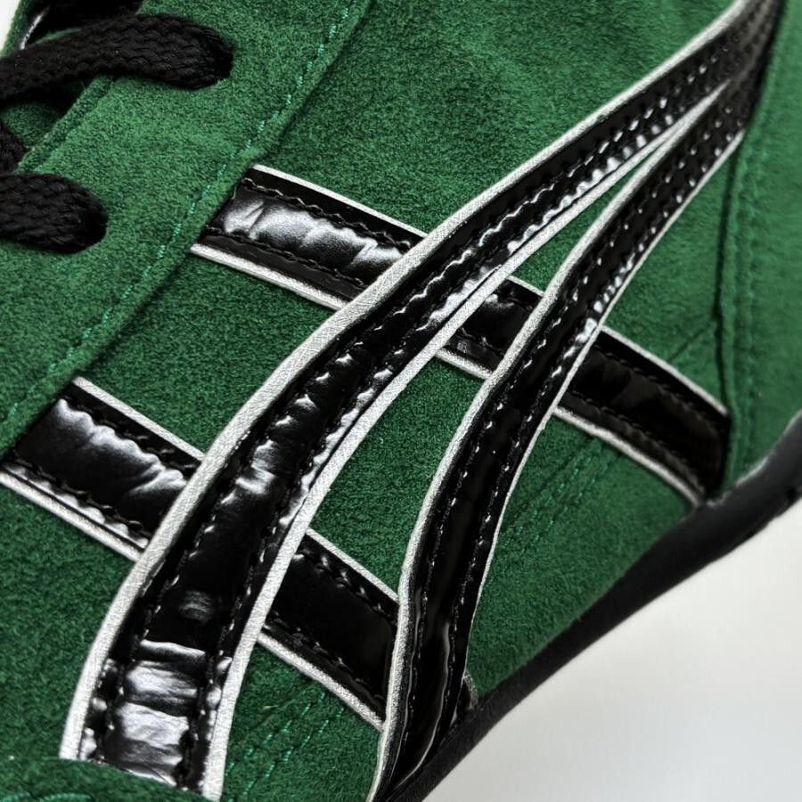 ASICS Wrestling Boxing Shoes EX-EO (Successor to TWR900) Green x Black x Silver