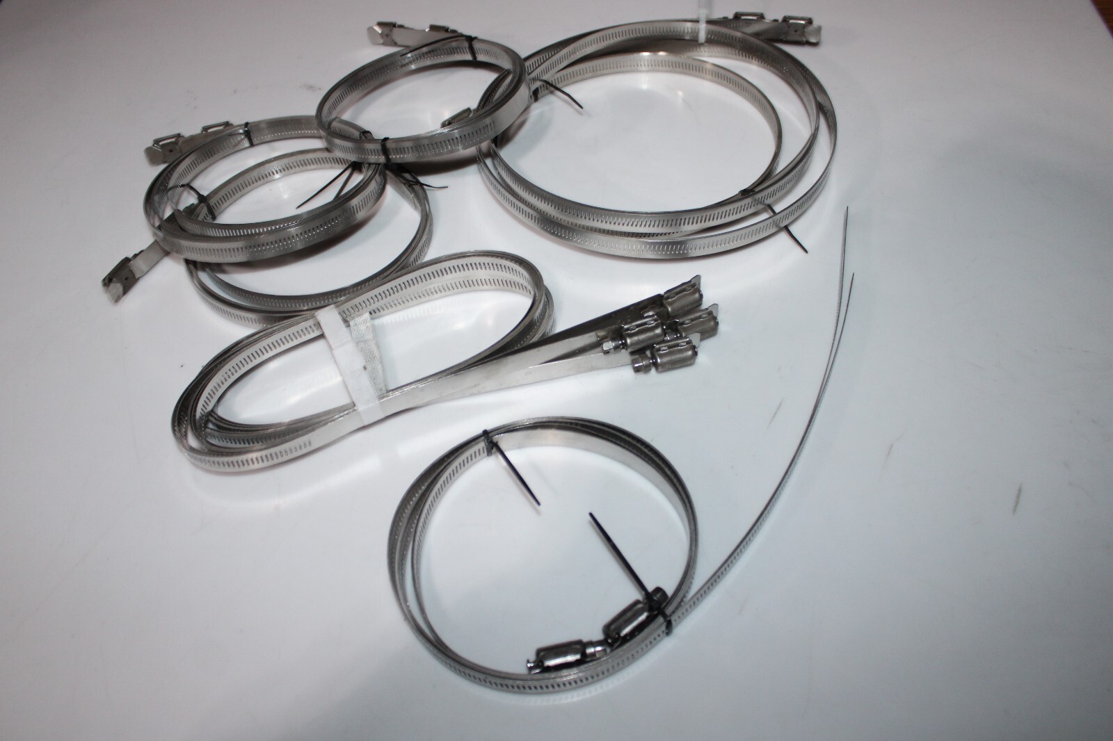 16 Pack Ideal 18" to 20″ Worm Gear Hose Clamp 312 9/16" W Stainless Steel Band