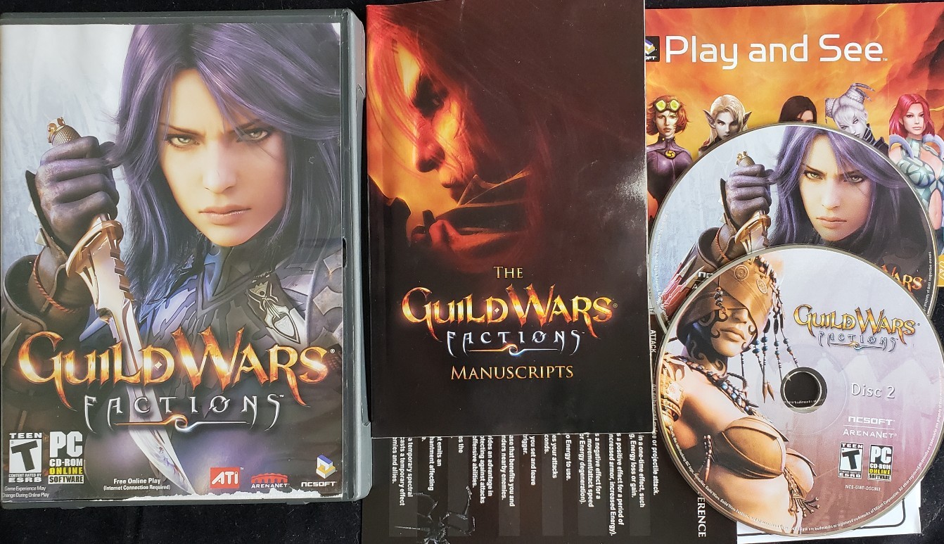 Guild Wars Factions (2 Disc PC CD ROM Game 2006) Complete 100% Guaranteed