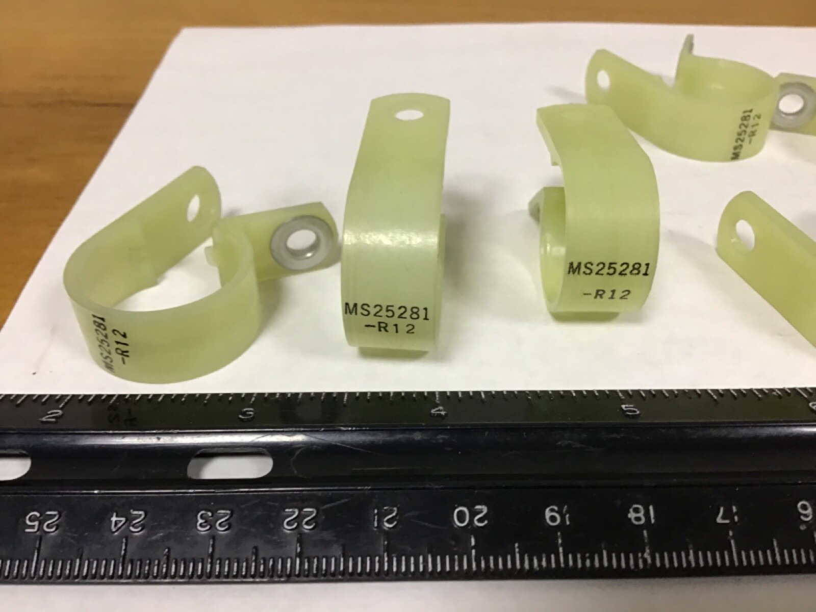 New Qty (10) 3/4" Essentra Mil Spec Nylon Loop Clamps, MS25281 R12