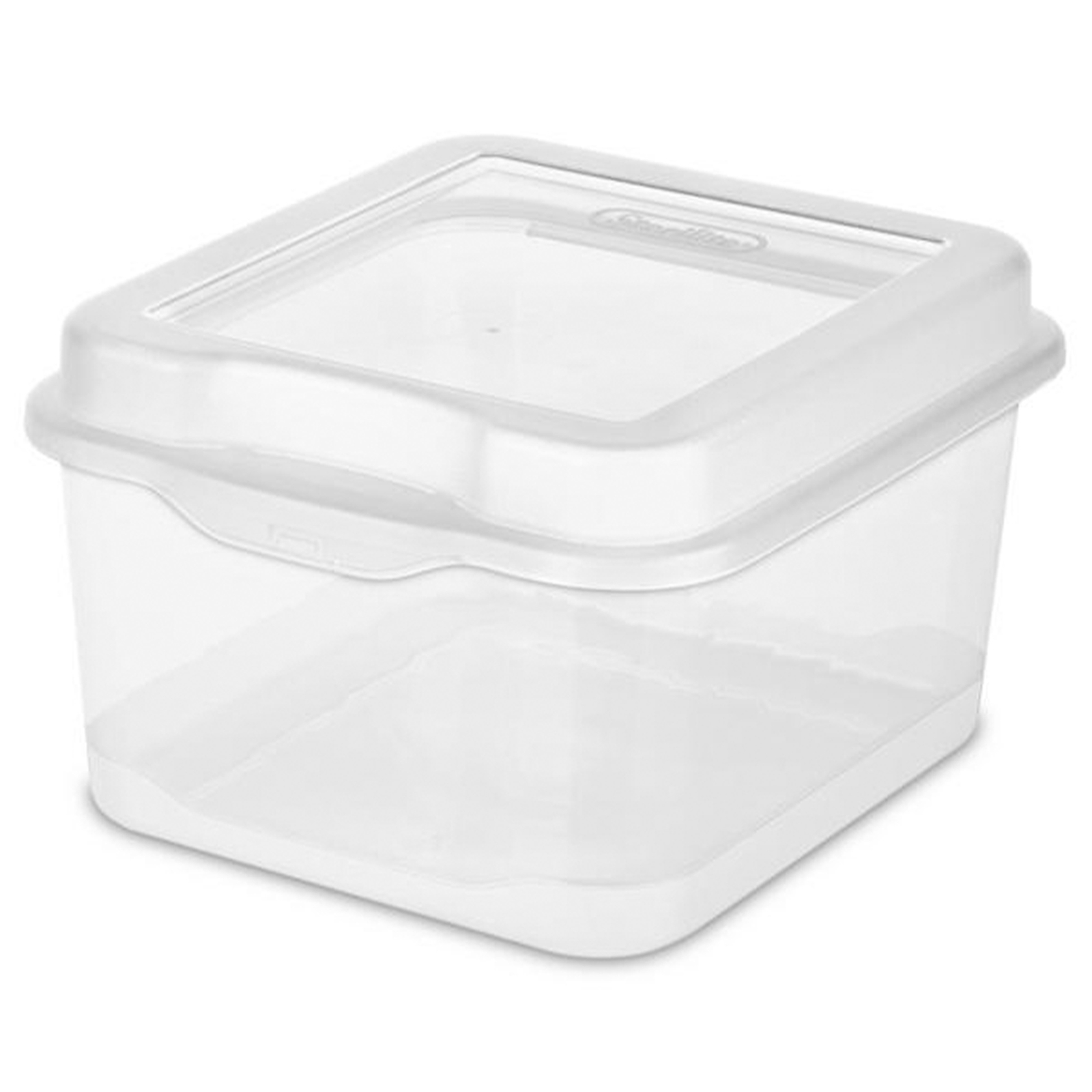 Sterilite Plastic FlipTop Hinged Storage Box Container w/ Latching Lid (12 Pack)