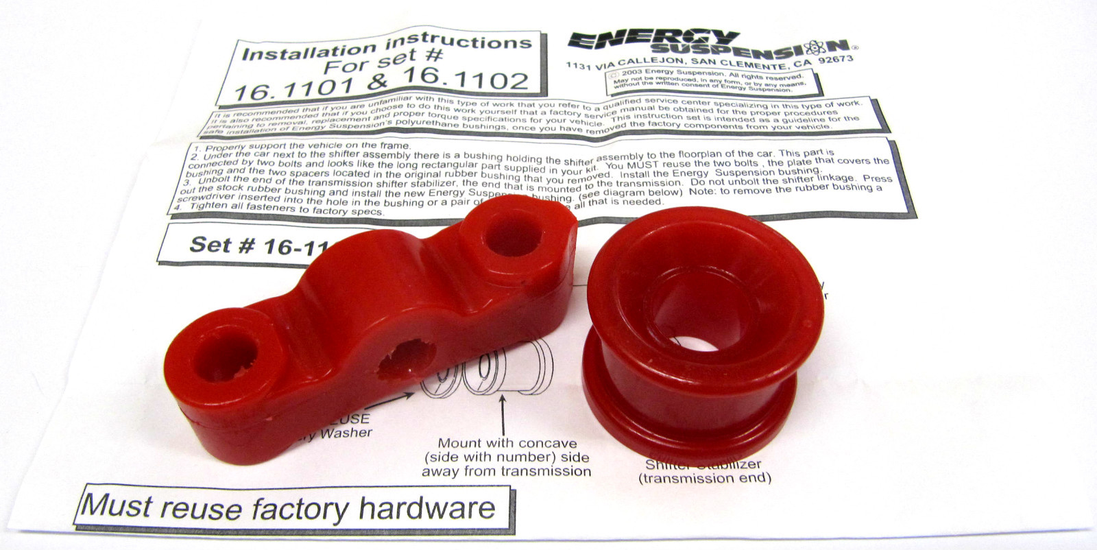 Energy Suspension Shifter Bushings For Honda Acura Civic Integra DOHC B-Series