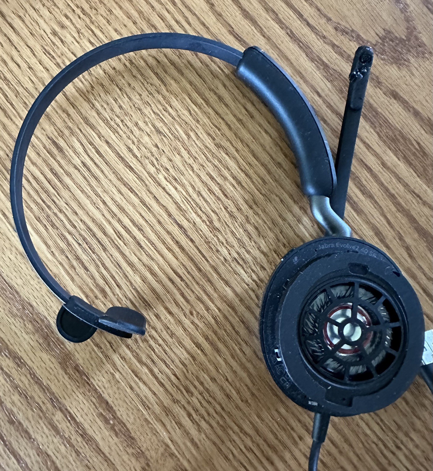 Jabra Evolve2 40 SE Mono Wired Headset With Mic USB-A Preowned READ DESCRIPTION