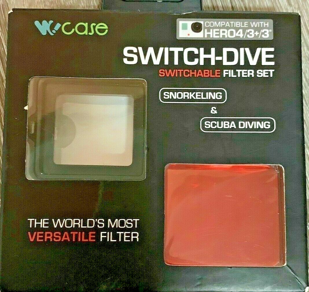 Switch-Dive Snorkeling & Scuba Diving Filter Set for Hero4 3+ 3" NWT, H6826