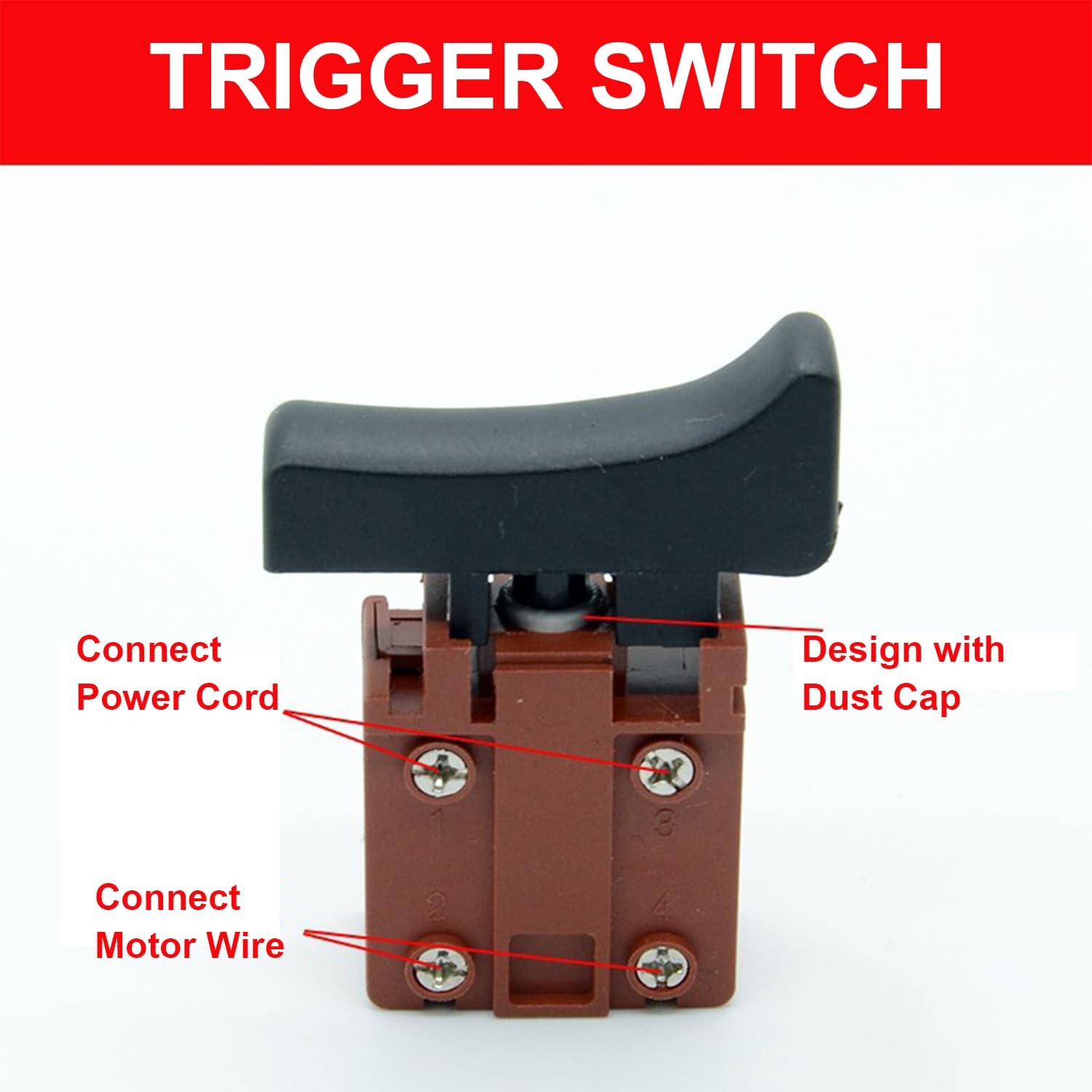 Fielect Trigger Switch for Leiya 26/35 Electric Drill Hammer Tool Power