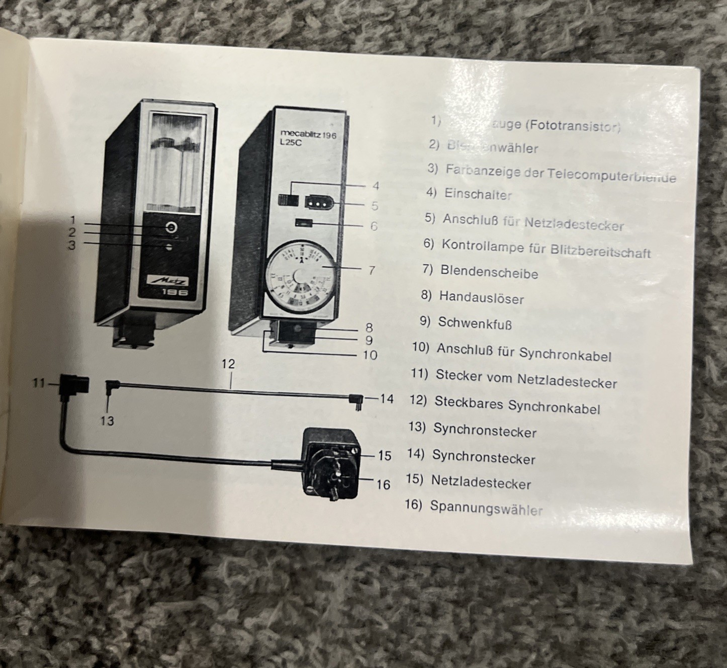 Vintage Metz Mecablitz 196 Telecomputer In Original Box W/instructions