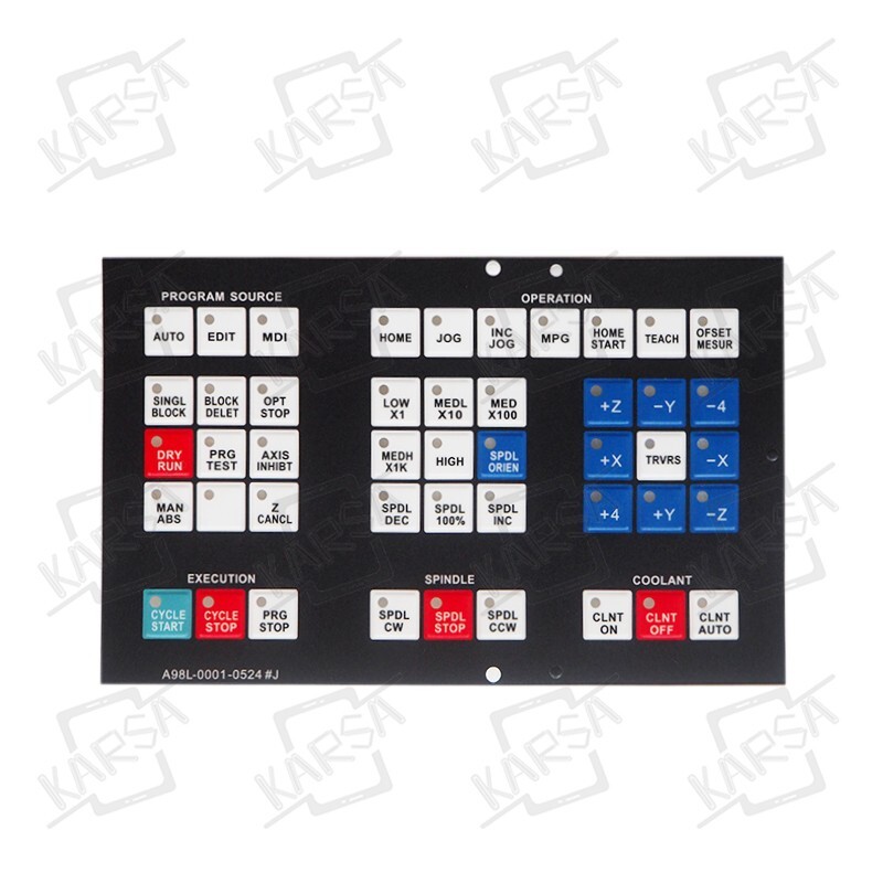 FANUC A98L-0001-0524#J Membrane Keysheet Keypad Keyboard A98L-0001-0524-J