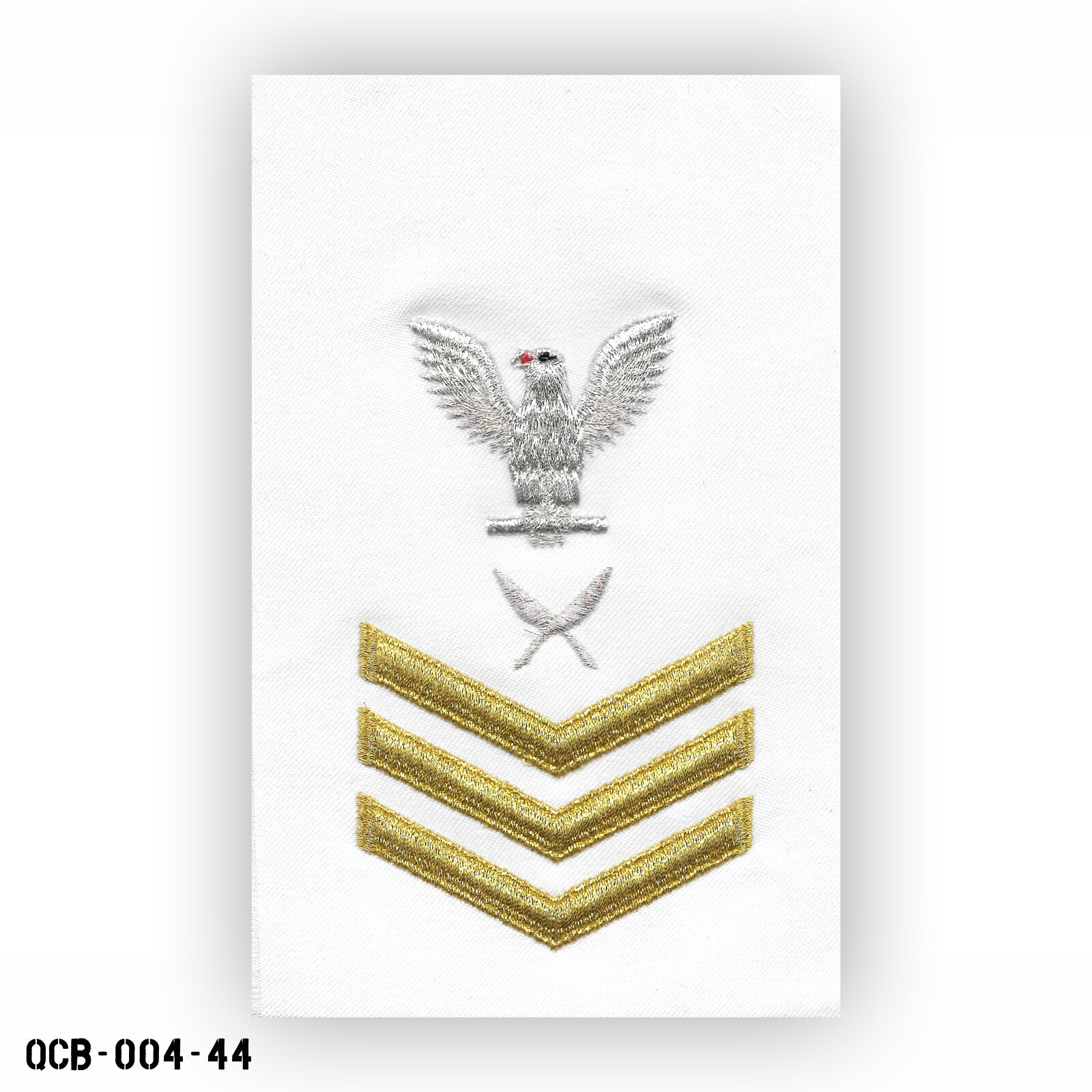 Yeoman White Patch LARGE ~ US Navy E6 Petty Officer First Class ~ NEW