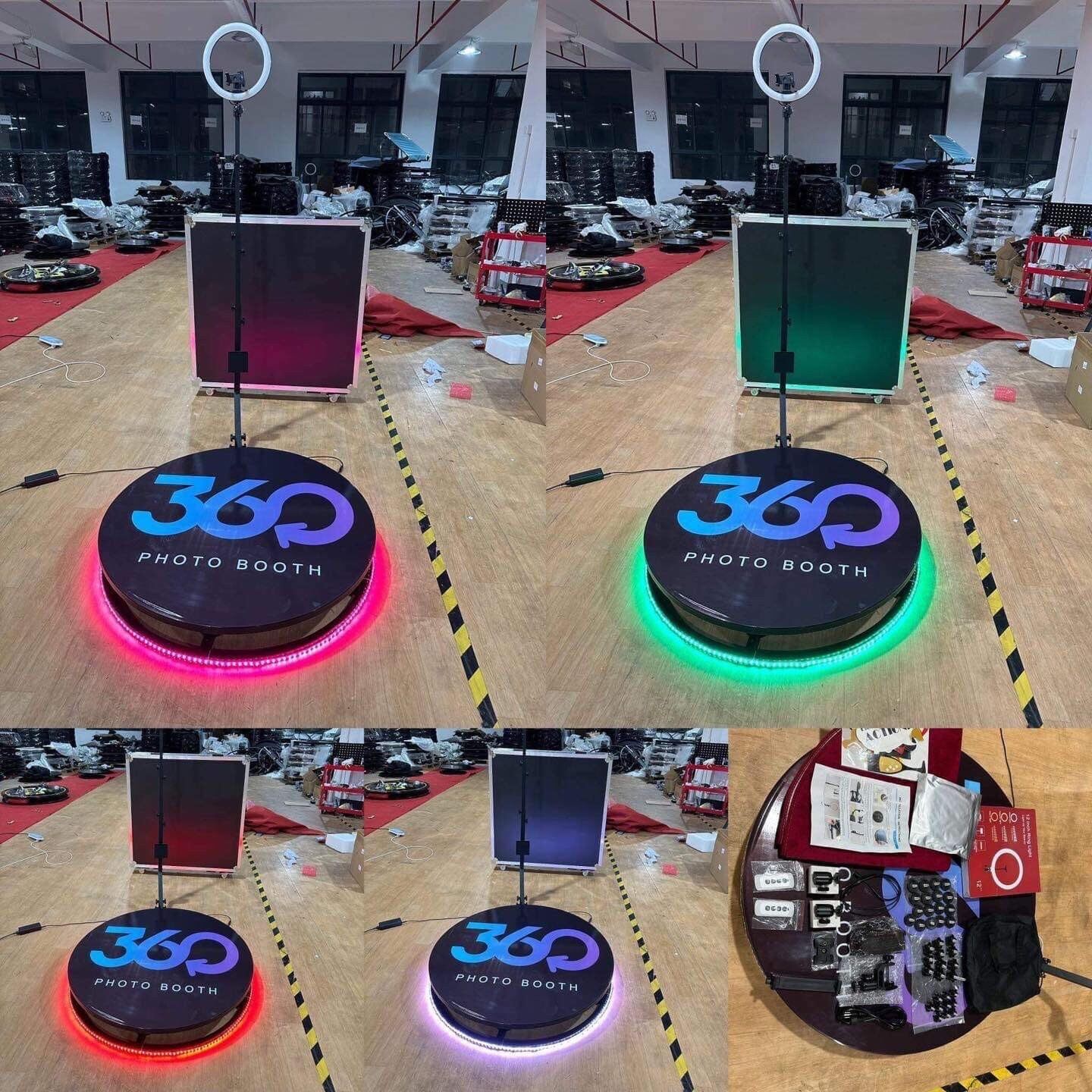 360 photo, video booth automatic, 68cm-80cm-100cm adjustable Rotating booth