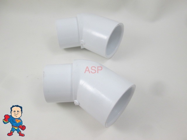2X Hot Tub Spa 45° 1 1/2" Street X Slip Plumbing Ell PVC Fitting How To Video