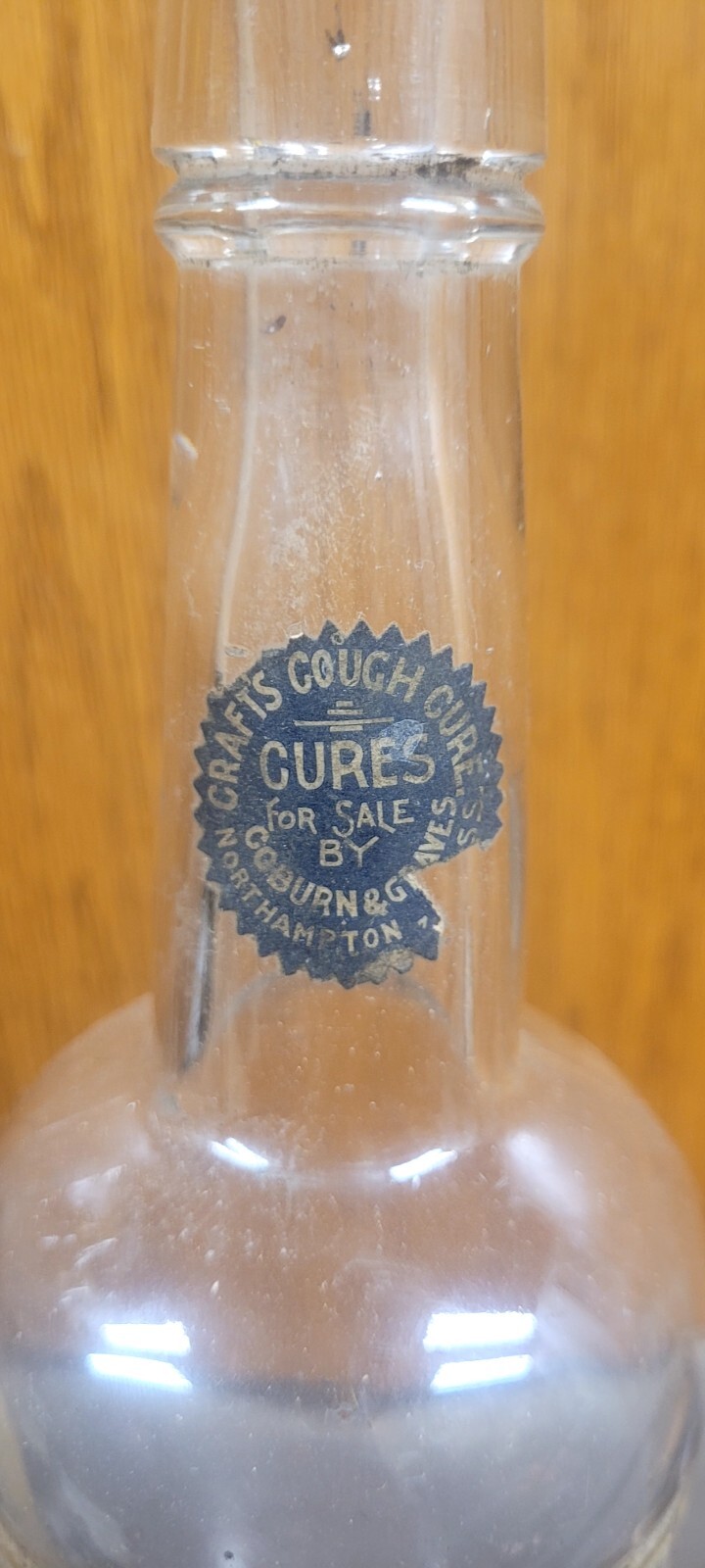 Paper Label Whiskey Bottle Northampton Mass