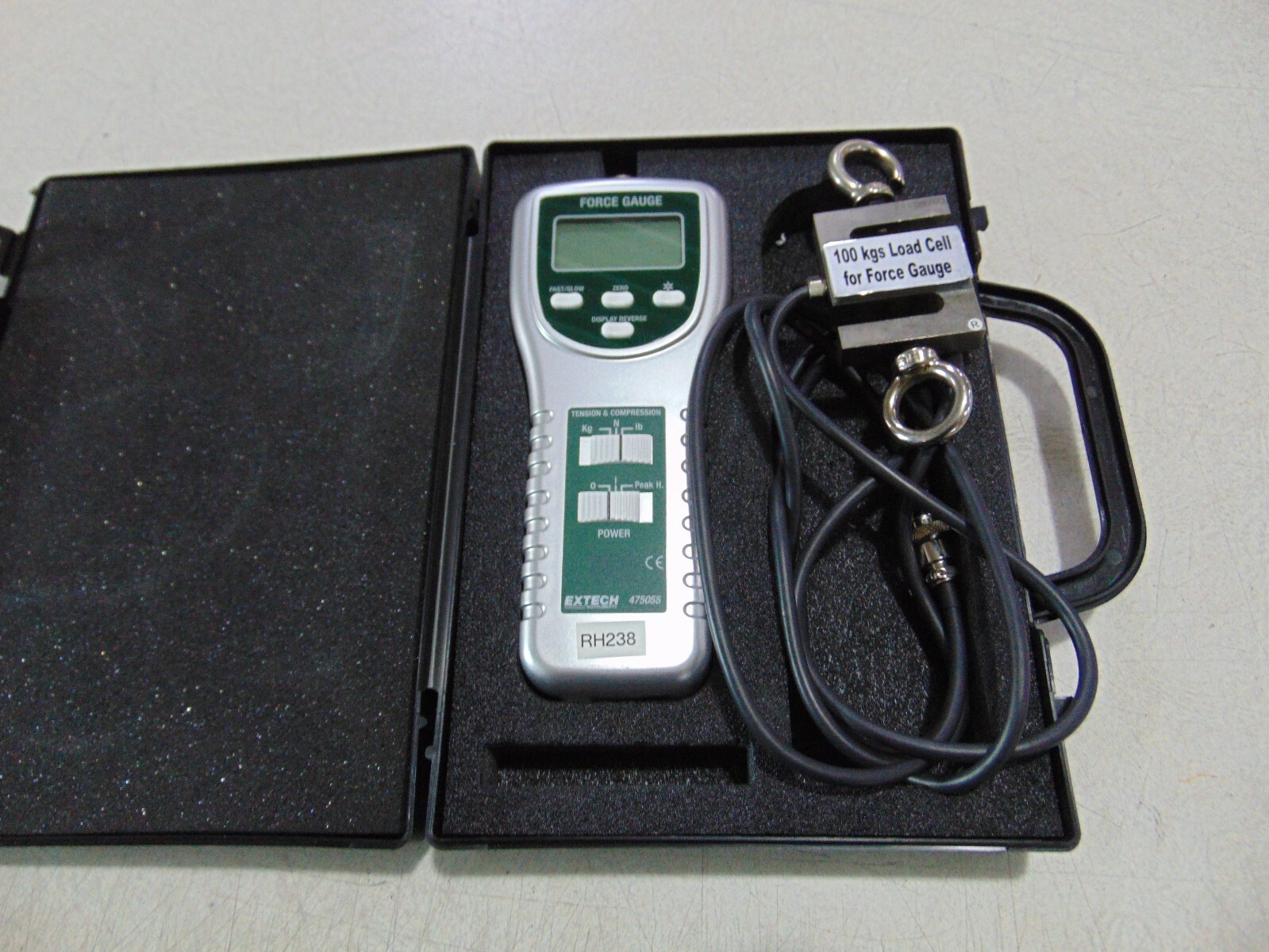 Extech Instruments Digital Tension & Compression Force Gauge Push Pull 475055