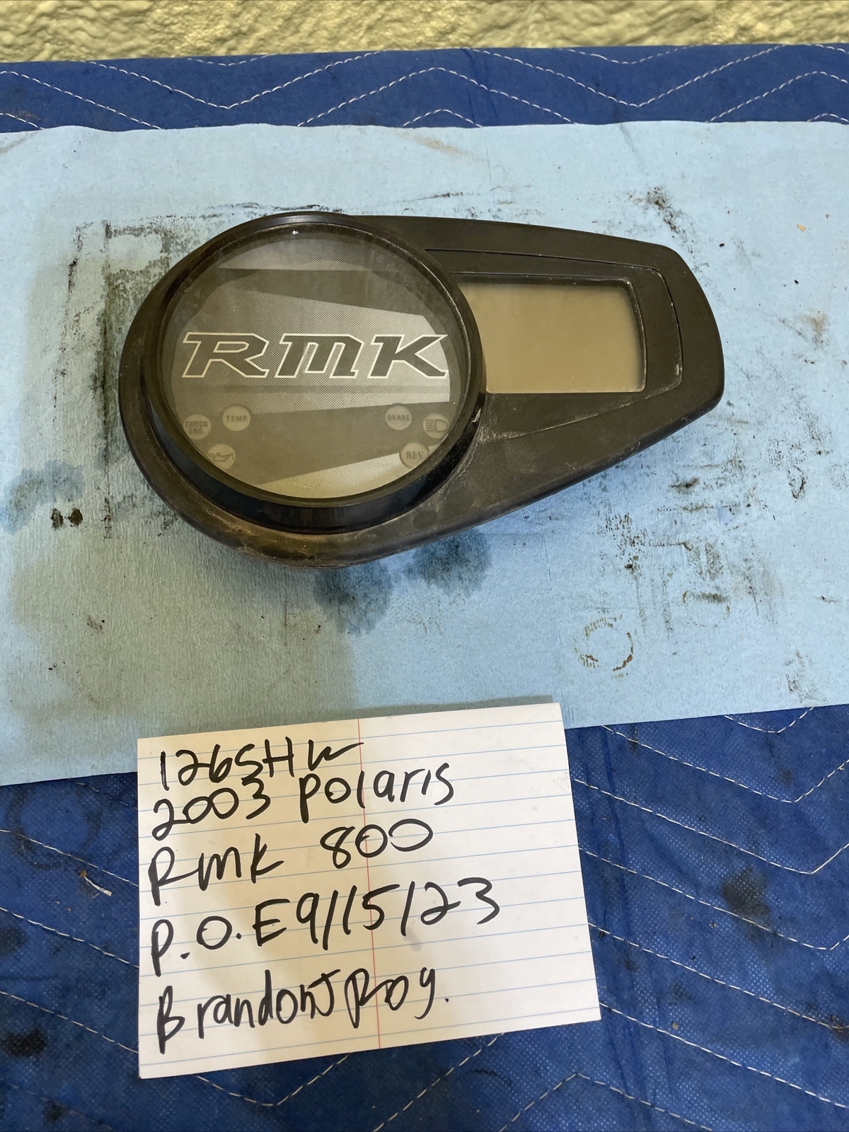 2008 08 Polaris Rmk 700 Speedometer Gauge Dash Speedo 126