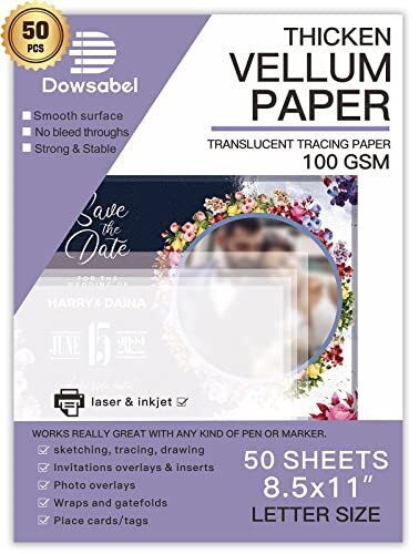 Translucent Vellum Paper Printable for Card Overlays Invitation Envelope Lantern