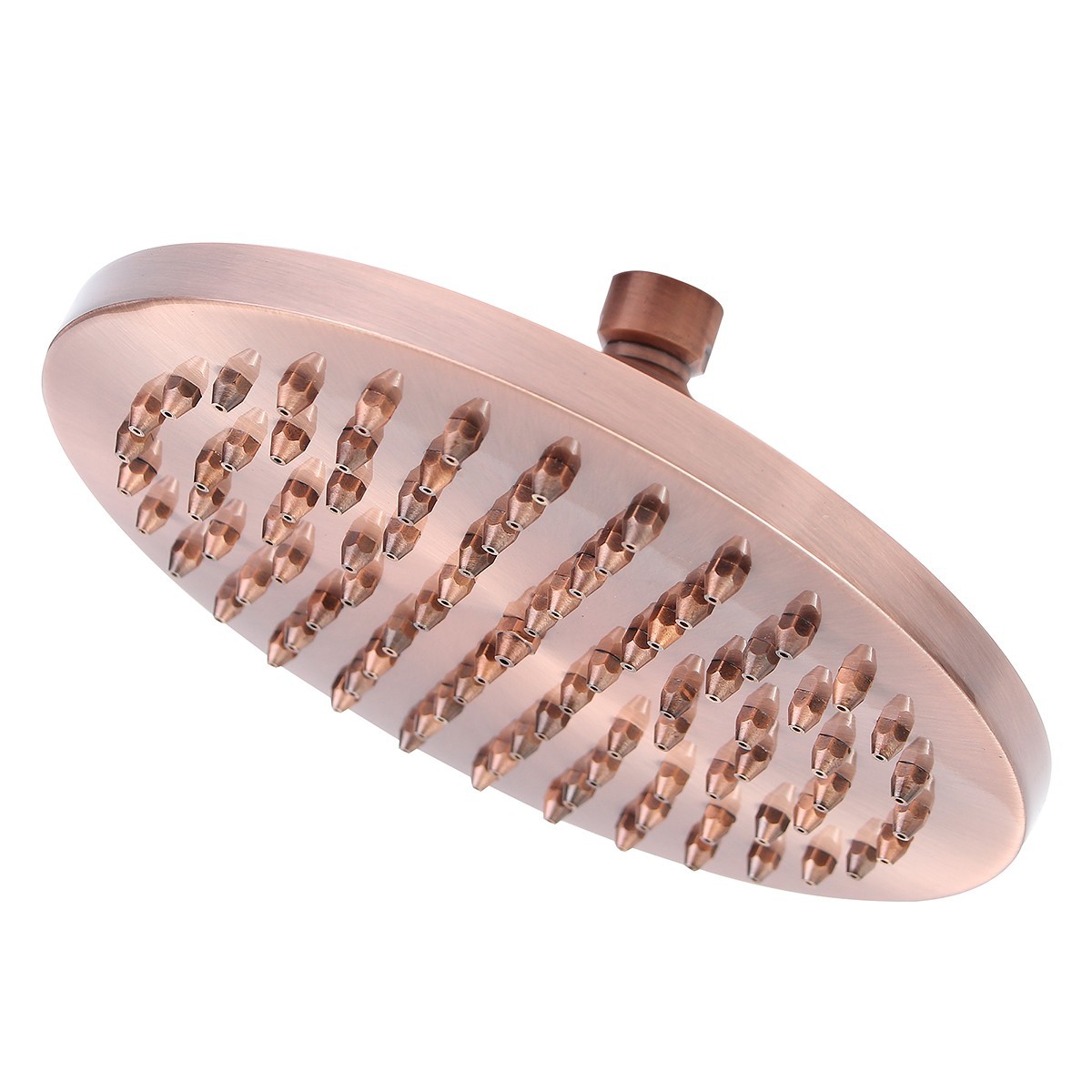 Antique Red Copper Shower head 8 inch Round Bathroom Rainfall Shower Head