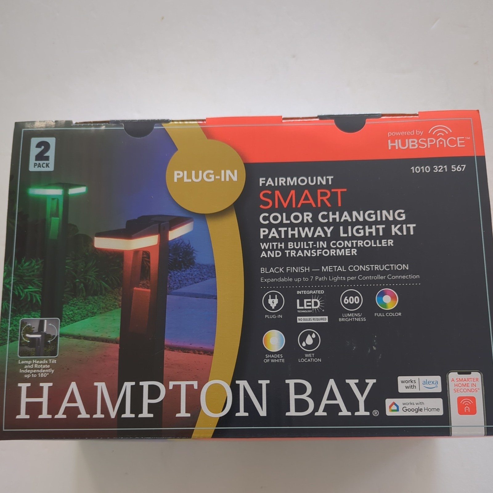 Hampton Bay Smart Color Changing Pathway Light Kit Controller Transformer