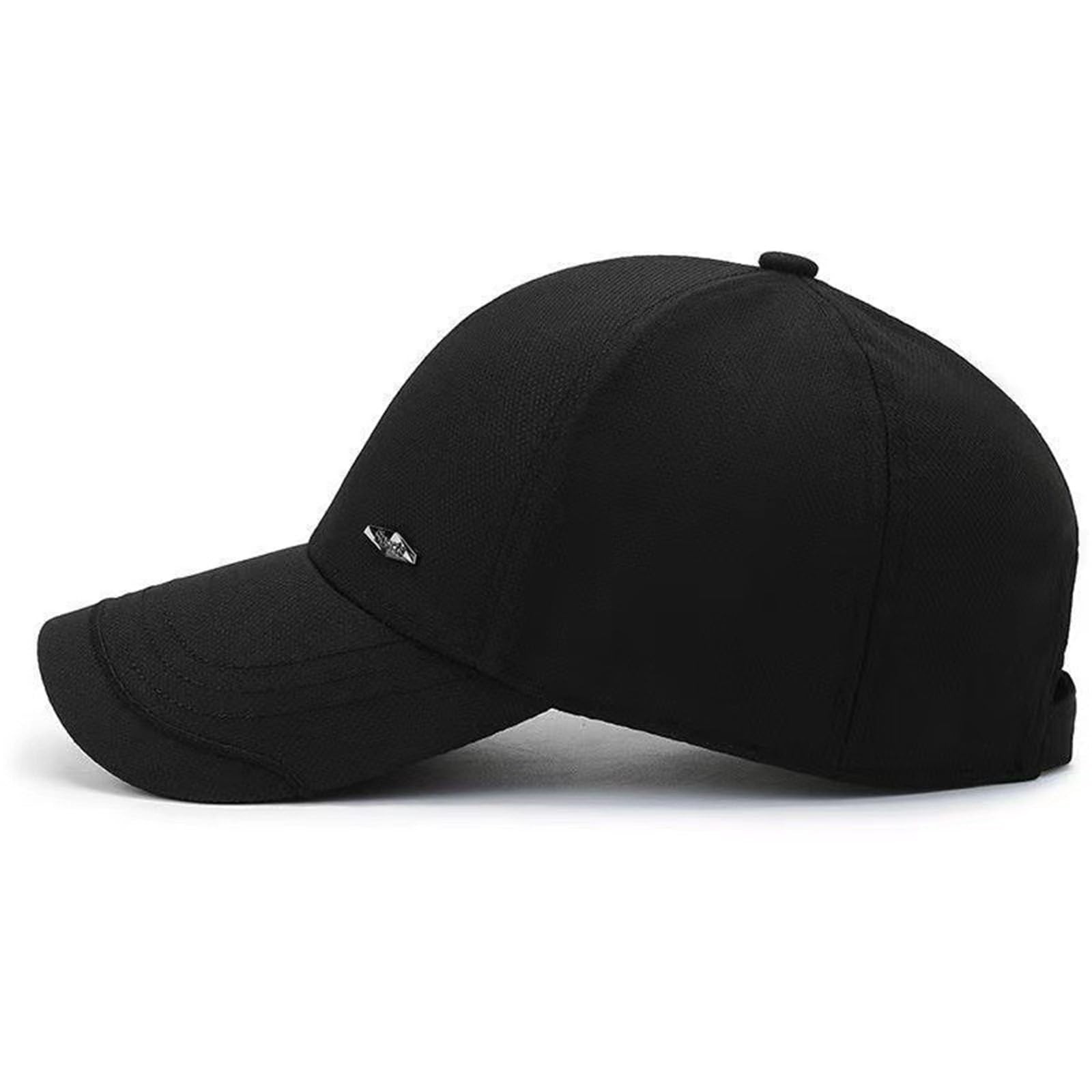 Retro Structured Baseball Cap Low Profile Plain Golf Hats Adjustable Cotton D...