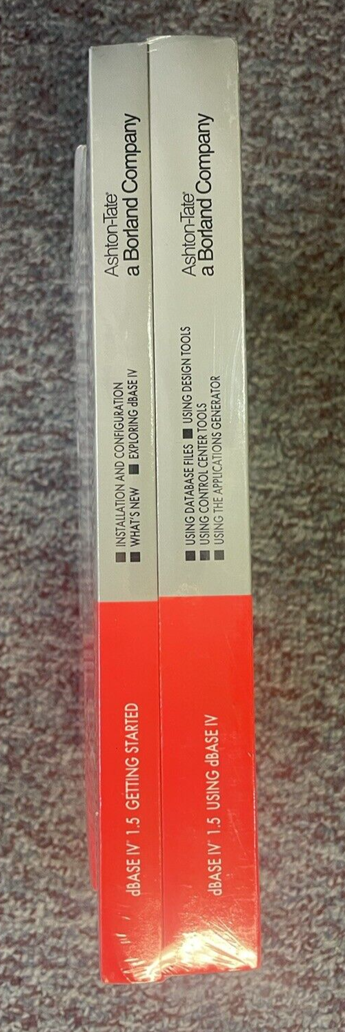 New Sealed Borland dBASE IV 1.5 Guide Manual Set Reference Guide, Manuals