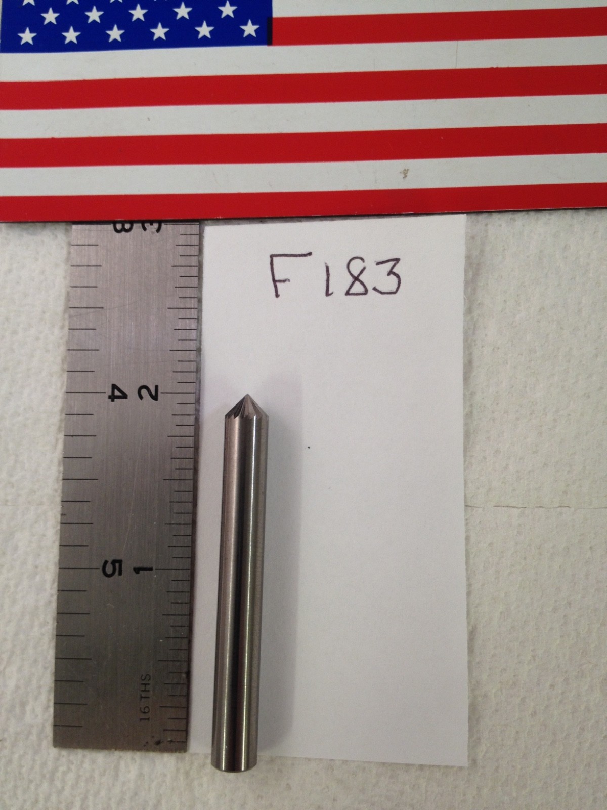 1 NEW FALCON/SGS 1/4" SHANK CARBIDE BURR SK-1 SINGLE CUT COUNTER SINK 90° (F183)