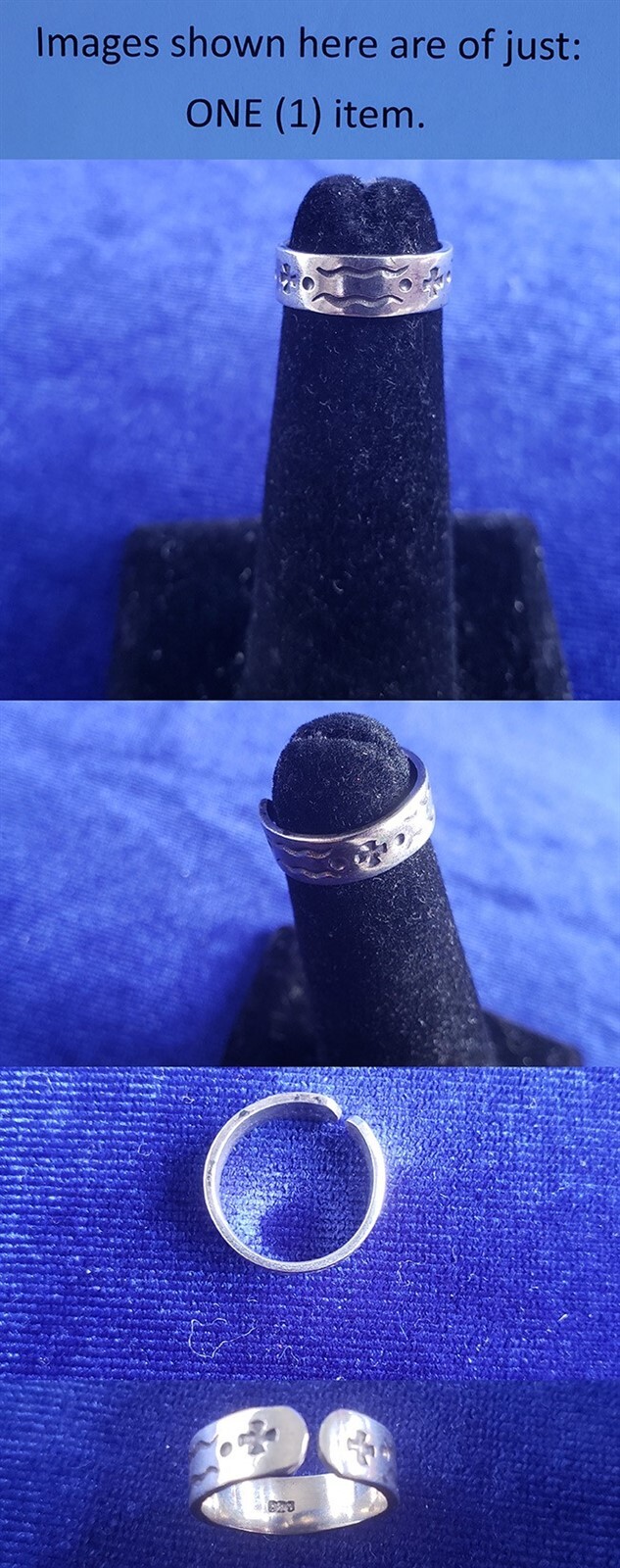 925 Sterling Silver Toe Ring 25ri919