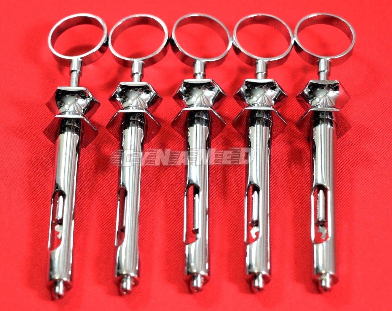 5 EA PREMIUM GERMAN STAINLESS DENTAL ASPIRATING SYRINGE DENTAL INSTRUMENTS 1.8CC