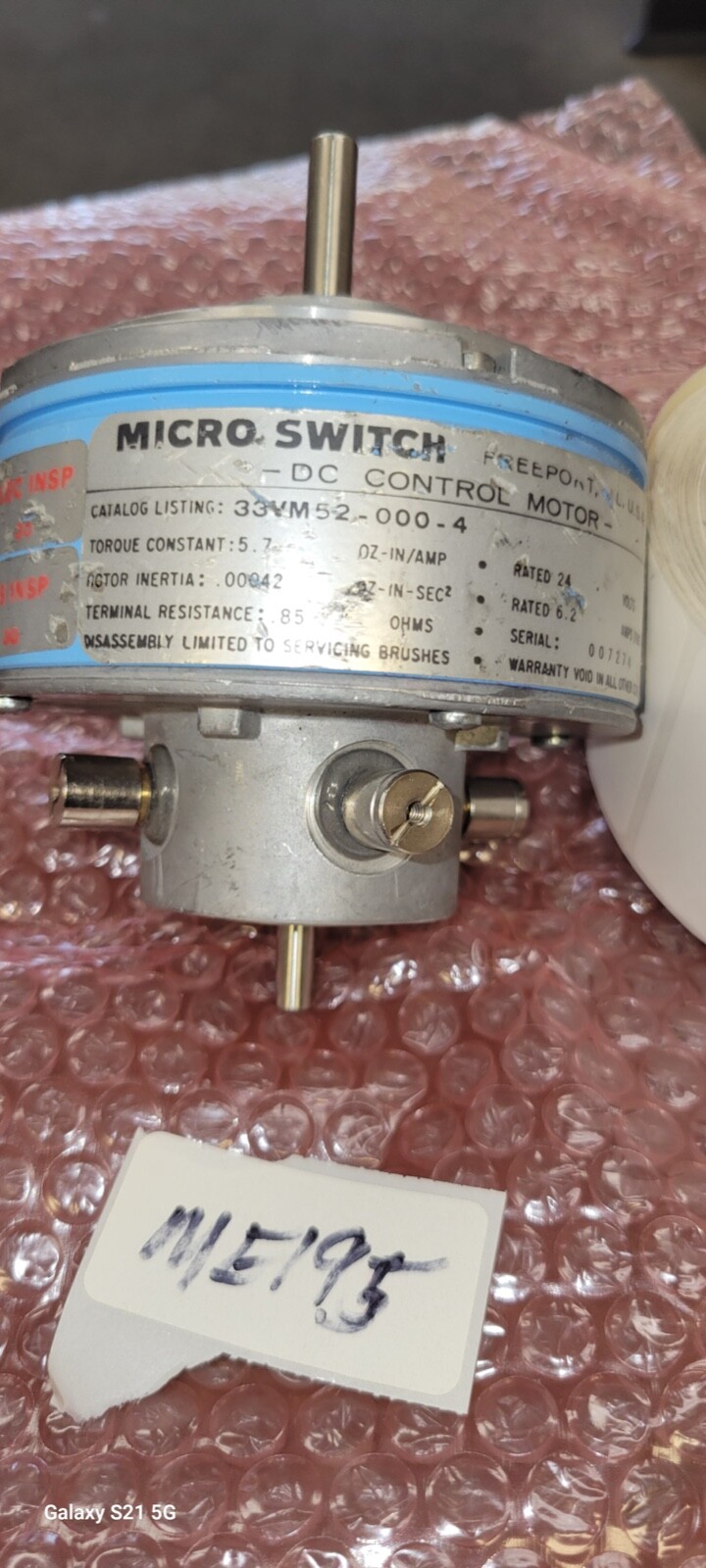 MICRO SWITCH 3VM52-000-4 14573000 LONGER STEMS