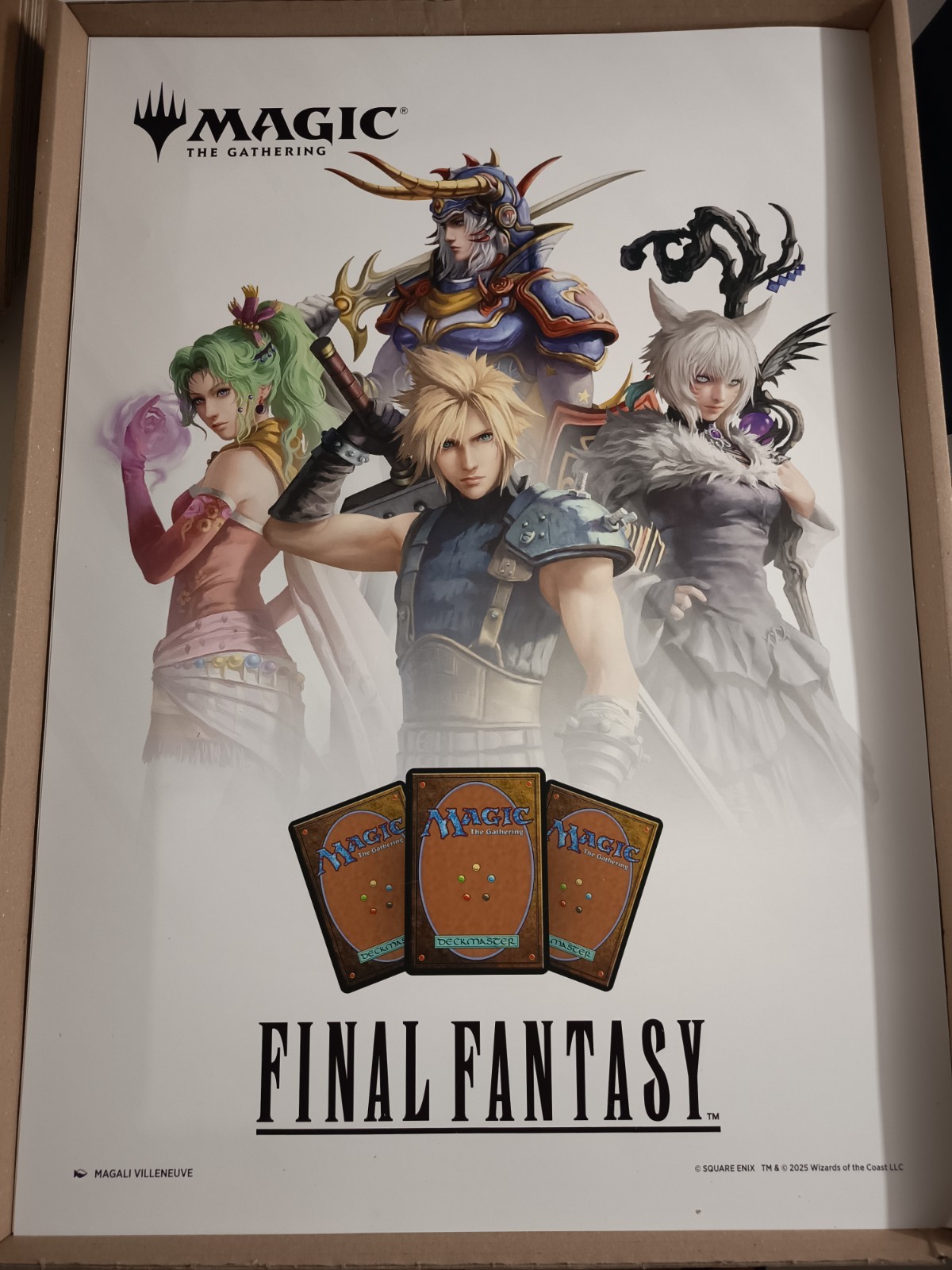 magic the gathering final fantasy poster stire