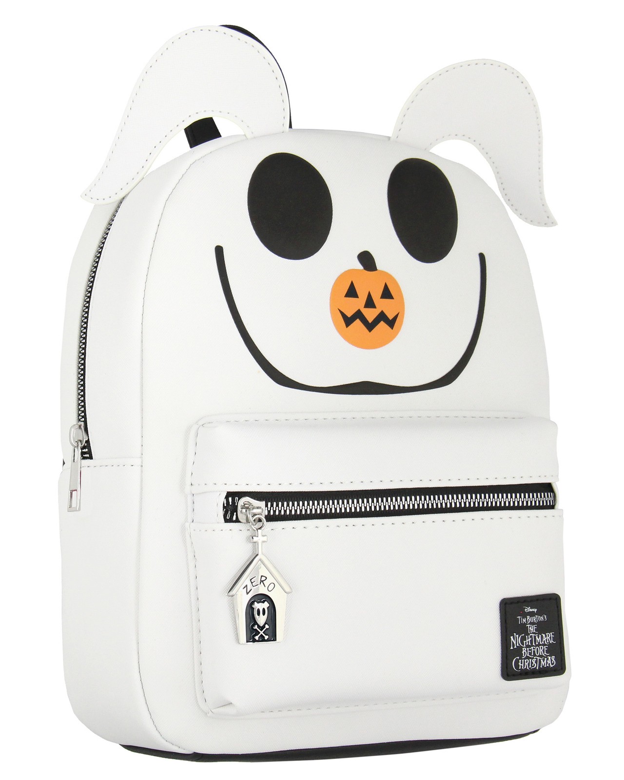 Disney Nightmare Before Christmas Zero The Dog PU Leather Mini Backpack Bag 12"