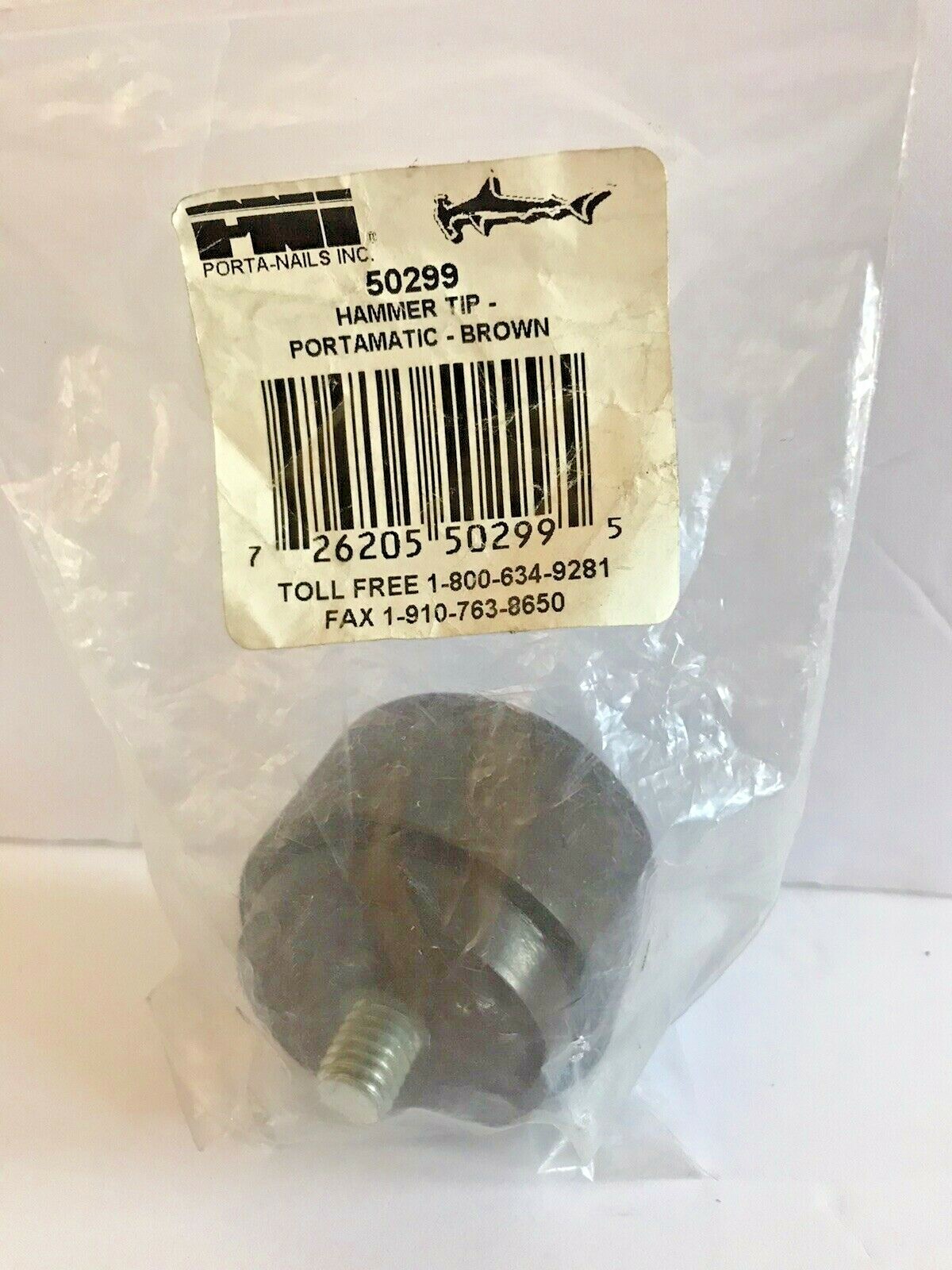 PORTA NAILS INC. (PNI) # 50299 BROWN RUBBER HAMMER TIP (CAP) FOR # 421 HAMMER