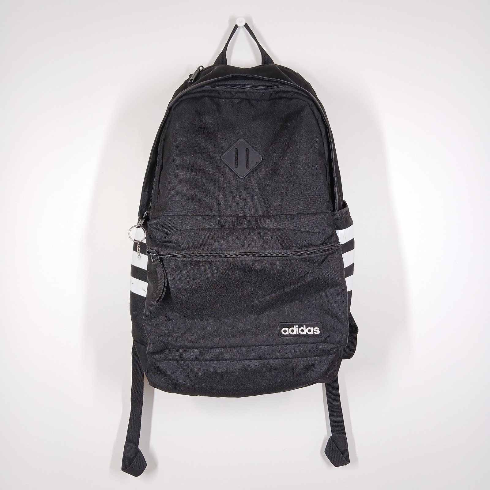 Adidas Backpack Women Black Recycled Sporty Athleisure Clean Girl Casual