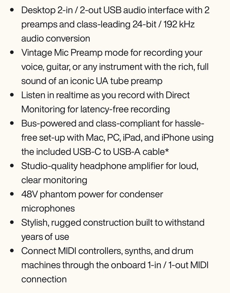 Volt 2 Bus-Powered USB Audio Interface
