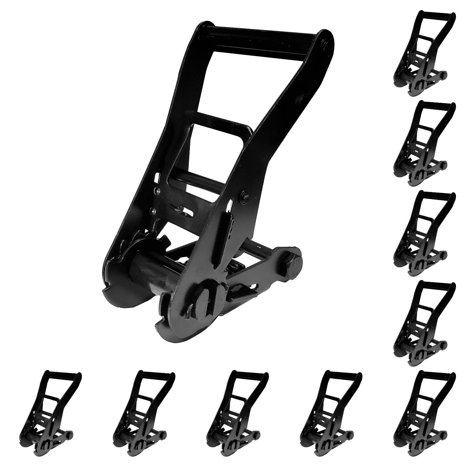 Mega Cargo Control 2" Replacement Standard Ratchets Black Coated 10-Pack